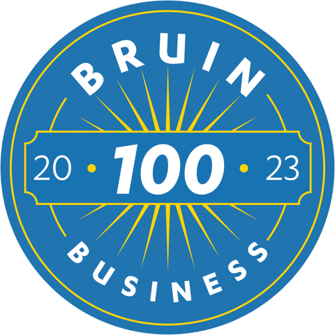 2023 bruin business 100 logo